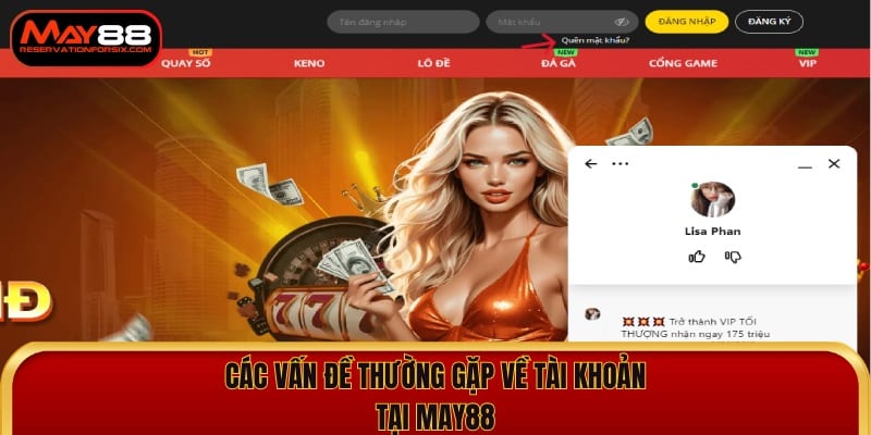 Các vấn đề phổ biến về tài khoản cá cược