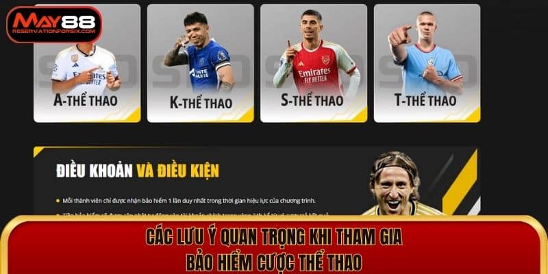Lưu ý quan trọng khi săn thưởng từ ưu đãi bảo hiểm thể thao